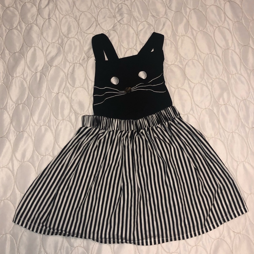 Kitty Cat Overalls Size 3-4T. DARLING!!!